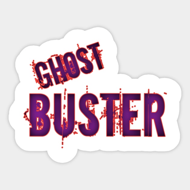 Ghost Buster Sticker by Menu.D